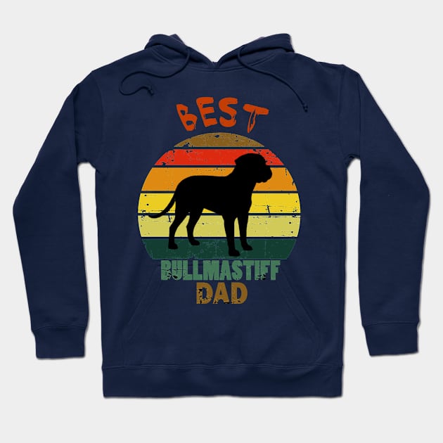 best bullmastiff dad dog lovers Hoodie by mouad13